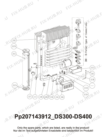 Взрыв-схема холодильника Dometic DS300BI2 - Схема узла Cooling generator